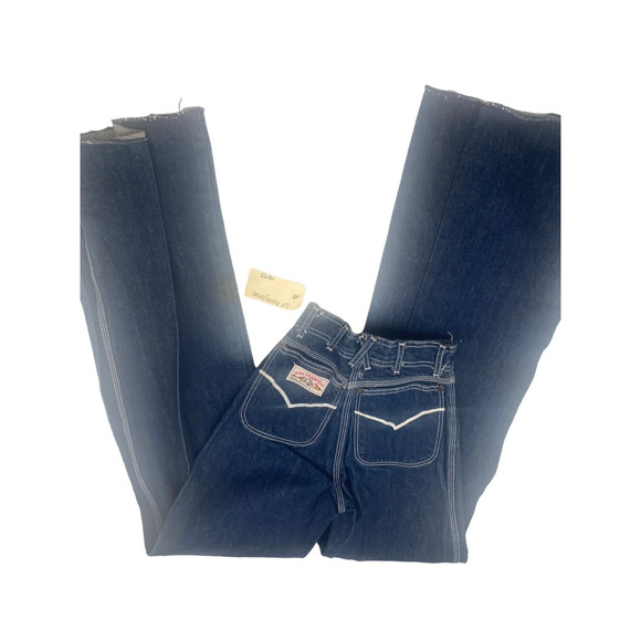 Vintage San Francisco Riding Gear Jean YOUTH KIDS 19X35" Bell Bottom Flares 70s - Picture 10 of 16